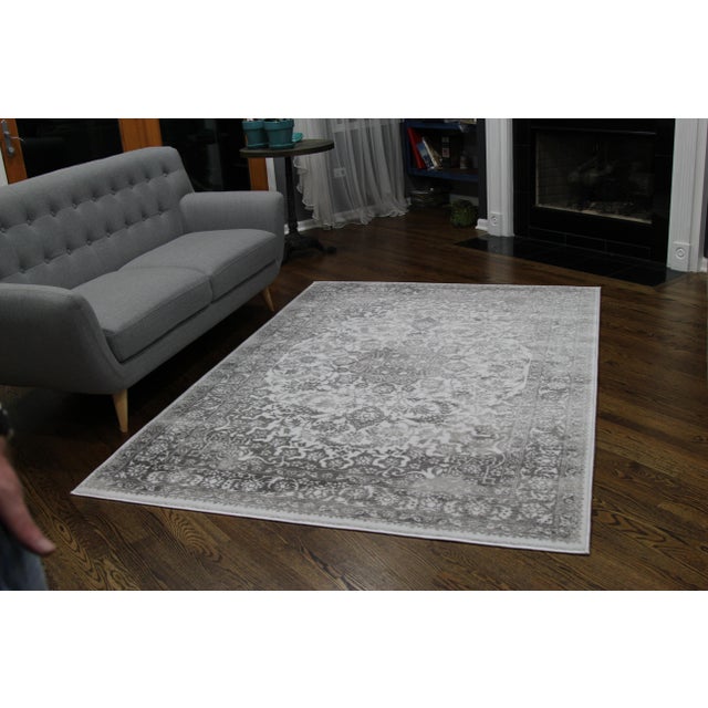 Gray Faded Medallion Rug 5' X 8' Chairish