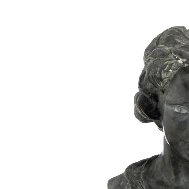 Sculpture - Soares dos Reis - Wildflower 1878 (signed). Wildflower. Sculpture in patinated plaster; signed and dated 1878....