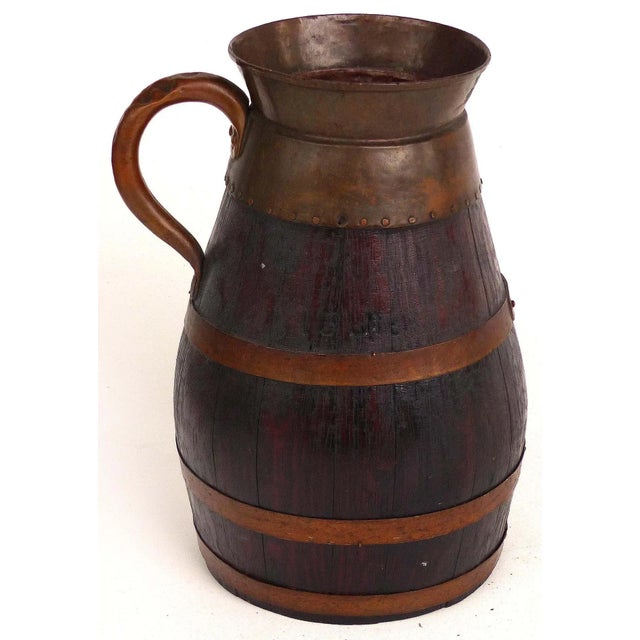 Antique European Oak and Copper Handled Peat Bucket For Sale - Image 10 of 10