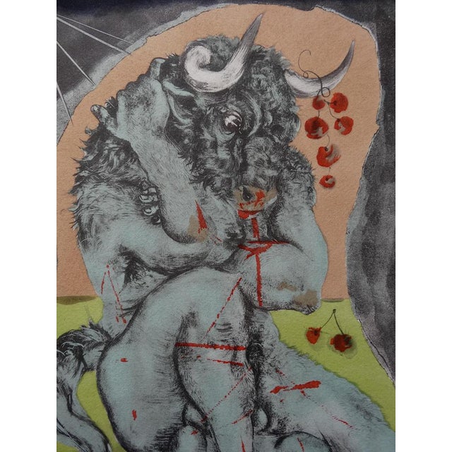 Pierre-Yves TREMOIS The Minotaur, 1952 Lithography and stencil Unsigned on Japanese paper 32 X 25 cm Excellent condition...