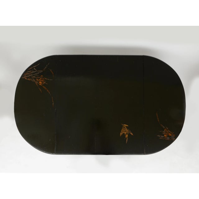 Japanese Late 19th Century Japanese Tea Table With Four Chairs - Set of 5 For Sale - Image 3 of 12