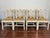 Chippendale Set of 8 Hickory Chair Chippendale Dining Chairs From Mount Vernon Collection Custom Painted in Cream White For Sale - Image 3 of 12