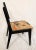 Wood Mid-Century Funky Art Deco Black Painted Decorative Side Chair For Sale - Image 7 of 12
