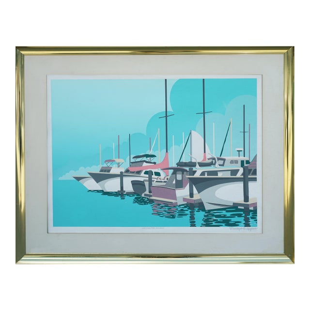Waiting for Sunday -- Boats in Harbor by DuWayne Boyd Higgins For Sale