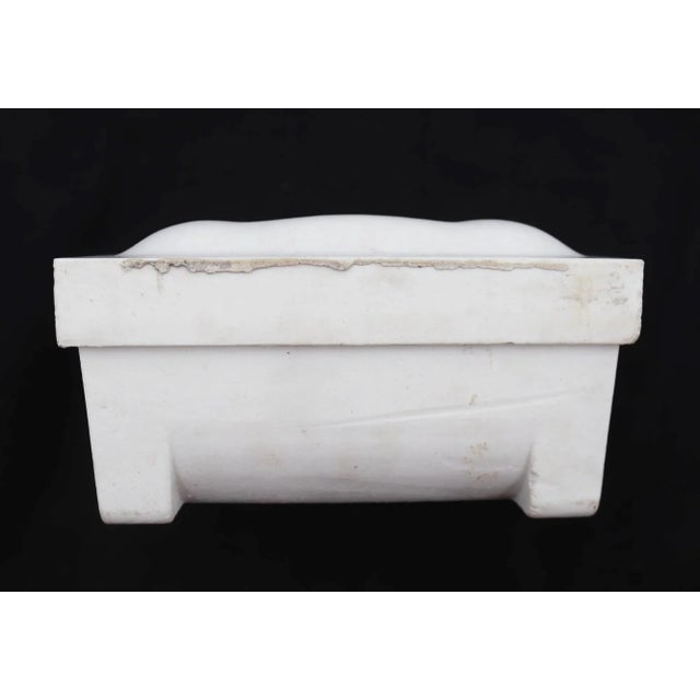 Mid 20th Century Vintage White Ceramic Willette Recessed Bathroom Soap Dish For Sale - Image 5 of 8