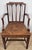 19th Century Victorian English Armchair in Carved Leather and Mahogany, 1890 For Sale - Image 11 of 18