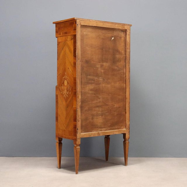 Vintage Empire Secretaire in Walnut For Sale - Image 13 of 14