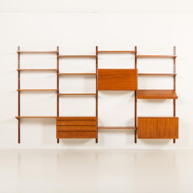 Wood Four Bay Wall Unit by Poul Cadovius for Cado, 1960s For Sale - Image 7 of 18