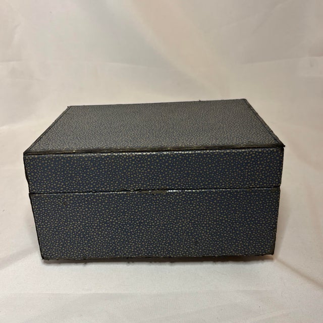 Early 20th Century Genuine Shagreen Table Box circa 1925-30 In fair antique condition Purchased an auction from a prop...