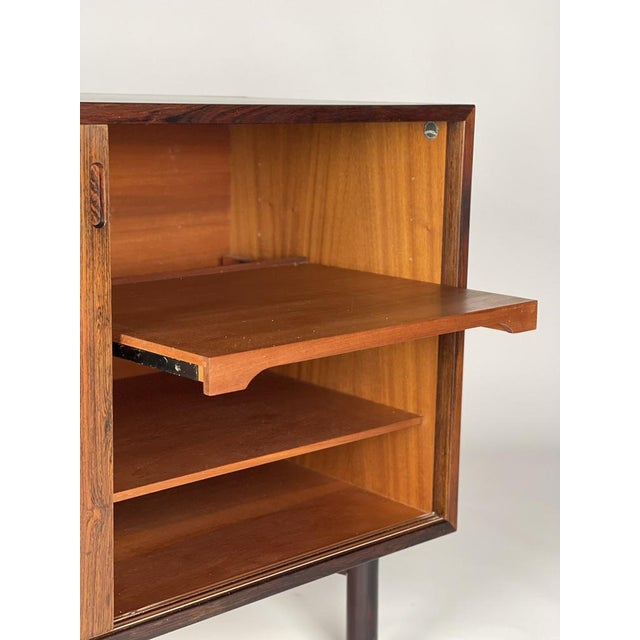 Brown Scandinavian Rosewood Sideboard, 1960s For Sale - Image 8 of 12