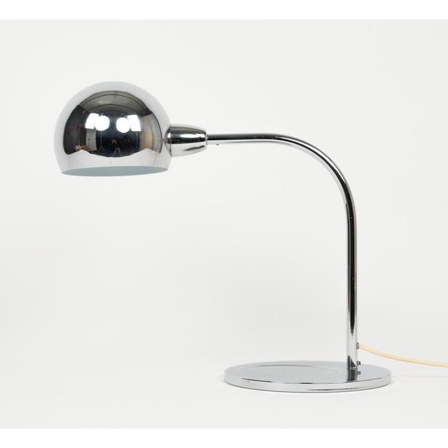 Sergio Asti Mid-Century Chrome Table Lamp attributed to Sergio Asti for Candle, Italy, 1960s For Sale - Image 4 of 16