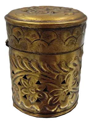 Art Deco Brass Container, 1920s