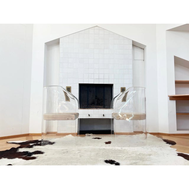 Vintage 1970s Acrylic Glass Armchair Attributed to Vladimir Kagan For Sale - Image 12 of 12