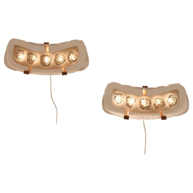 Wall Lights Model 1598 attributed to Max Ingrand for Fontana Arte, Italy, 1956, Set of 2 For Sale - Image 13 of 13