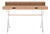 Iridescent White Metal Hyppolite Desk in Natural Oak by Harto For Sale