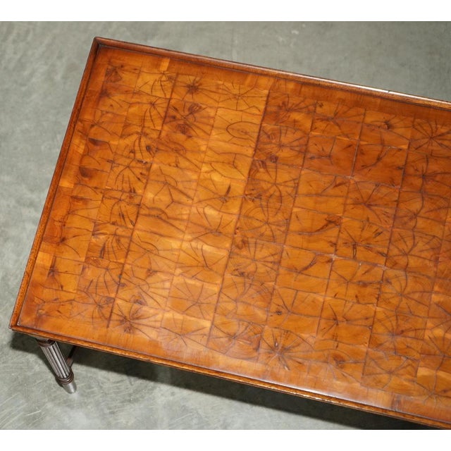 1920s Antique Regency Oyster Laburnum Wood Style Coffee Table, 1920s For Sale - Image 5 of 18