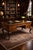 Wood Late 20th Century Queen Anne Style Burl Wood Executive Desk With Tooled Leather Writing Surface For Sale - Image 7 of 9