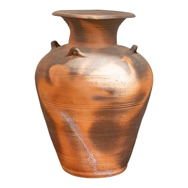 Rustic Terracotta Asian Water Pot For Sale