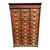 Victorian Antique Oak 30-Drawer Library Card Catalog Cabinet Late Victorian / Early Arts & Crafts | C. 1886–1905 | Original Finish & Brass Hardware For Sale - Image 3 of 16