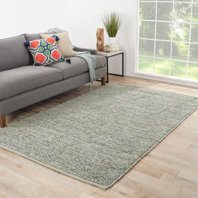 Jaipur Living Havana Natural Solid Blue & Beige Area Rug 9' X 12