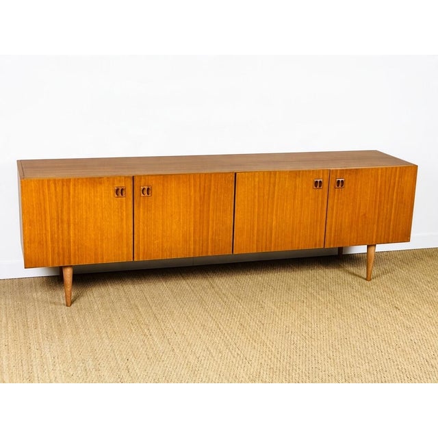 Elegant Scandinavian/vintage teak sideboard/conservatory with a clean, timeless design, typical of Scandinavian furniture...