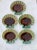 Very rare set of 5 French shell shaped plates signed Choisy Le Roi circa 1890.