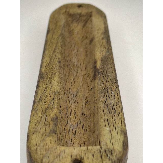 1940s Rare Wwii Mezuzah Litzmannstadt Ghetto Lodz Poland Wood Hand Carved Judaica For Sale - Image 5 of 17