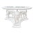 White Elephant Sculptural Coffee Table With Faux Shagreen Top Trim For Sale