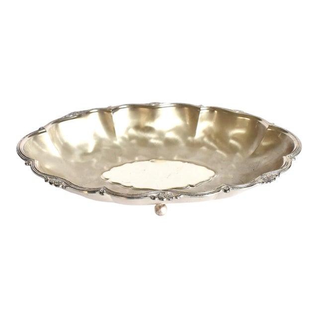 Vintage Mid-Century Wmf Ikora Scalloped Bowl For Sale