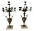 Fine French Art Nouveau Bronze Candelabra on Marble Bases - A Pair For Sale