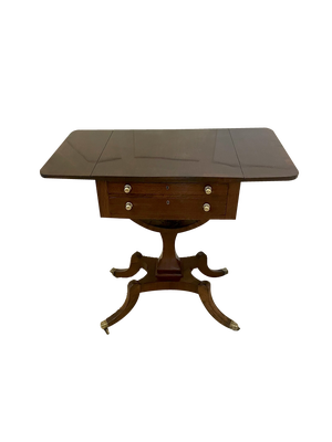 Antique Regency Freestanding Mahogany Side Table, 1835