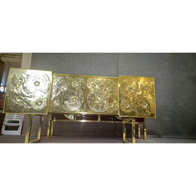 Brass and Murano Glass Sideboard from Justfurnituress For Sale - Image 4 of 18