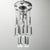 Gaetano Sciolari 1970s Space Age Italian Chrome Chandelier With Glass Droplets – Sciolari Style For Sale - Image 4 of 8