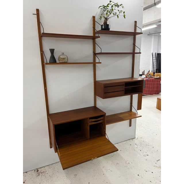 Vintage Danish 2-Bay Wall Unit by P. Cadovius, 1960s For Sale - Image 10 of 18
