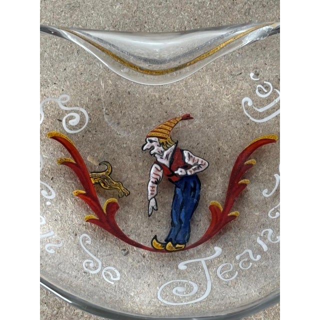 Trinket Tray in Enameled Glass by Émile Gallé For Sale - Image 5 of 9