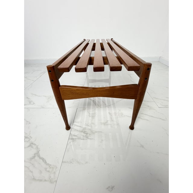 Wooden Bench by Gio Ponti for Fratelli Reguitti, 1960s For Sale - Image 10 of 13