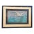 Vintage 1930s Grenfell Hooked Mat Snow Goose Newfoundland Labrador Framed Folk Art For Sale