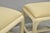 Late 20th Century Vintage Hollywood Regency Rattan Pencil Reed Stools by American Drew - A Pair For Sale - Image 5 of 14