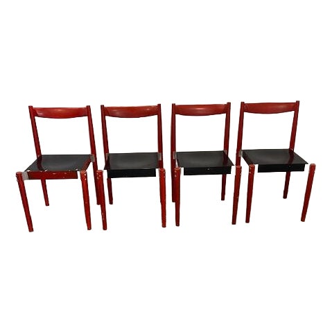 Vintage Dining Chairs from Bukosa, Vranov Nad Toplou, 1965, Set of 4 For Sale