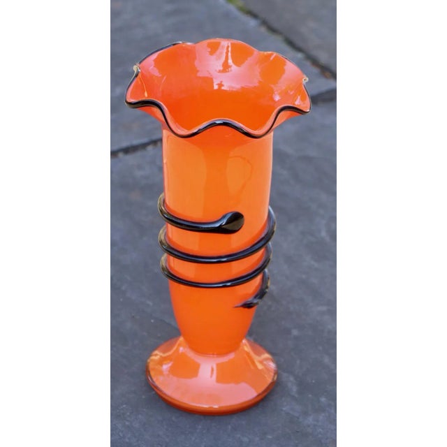 Glass Loetz Czechoslovakian Art Glass Tango Vase For Sale - Image 7 of 10