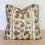 Soane Britain Filigree Flower in Gilt on Stone Linen recalls Egyptian tomb paintings of leaves and flowers dancing....
