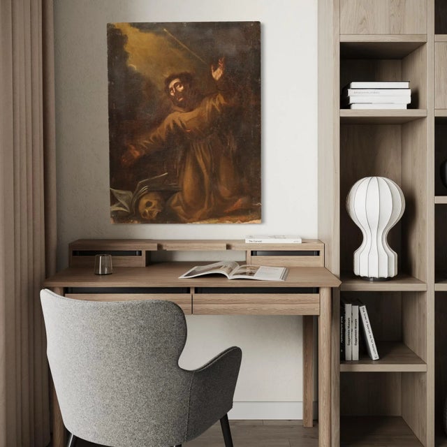 Italian Artist, Saint Francis of Assisi, 1670, Oil on Canvas For Sale - Image 15 of 16