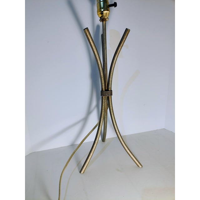 1960s Mid-Century Modern Gilt Brass Table Lamp For Sale In Sacramento - Image 6 of 8