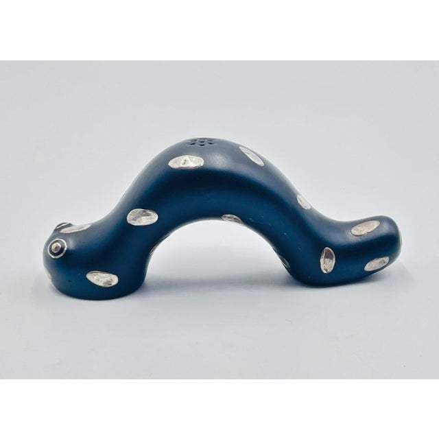 1980s Emilia Castillo Taxco Plata Pura Silver & Porcelain "Oruga" Sculptures, Pair For Sale - Image 16 of 18