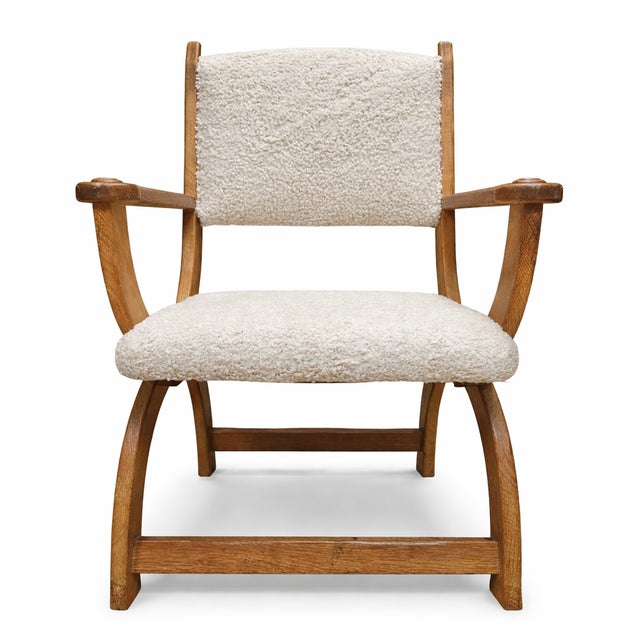 Kurul Armchair in Oak by Henning Kjærnulf, Denmark, 1960s For Sale - Image 6 of 6
