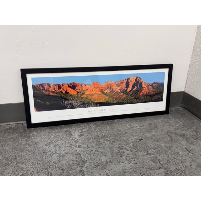 2020s Kolob Canyons Zion National Park Panoramic Print, Framed For Sale - Image 5 of 12