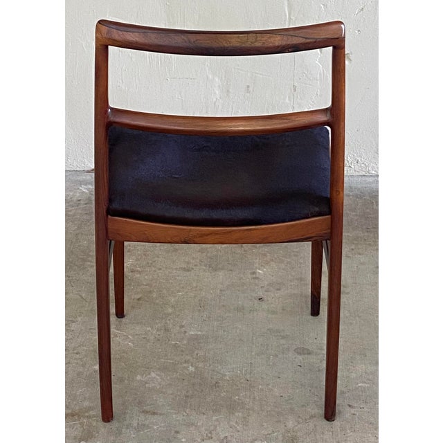 Vintage Danish Modern Rosewood Dining Chairs Attributed Arne Vodder — Set of Six For Sale - Image 10 of 10