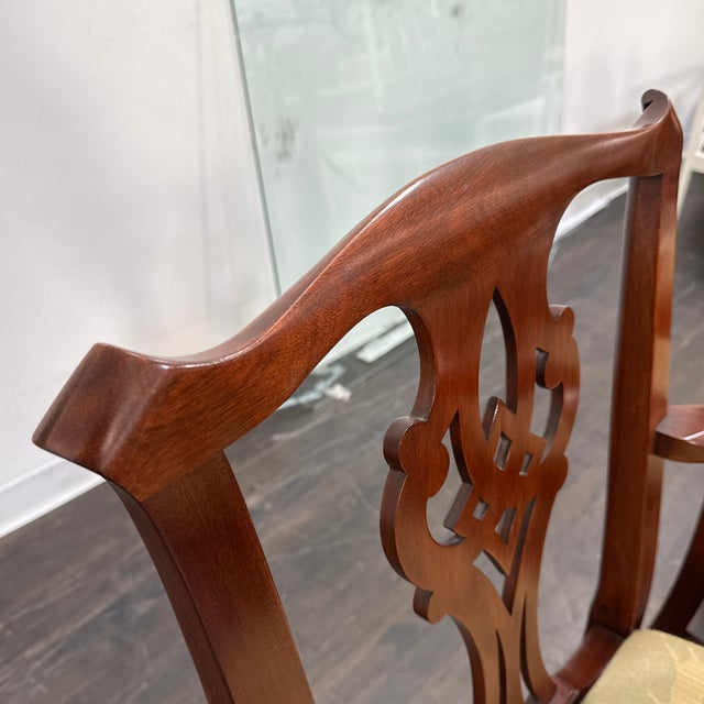 Henkel Harris Chippendale Style Dining Chairs, Set of Six For Sale - Image 9 of 12