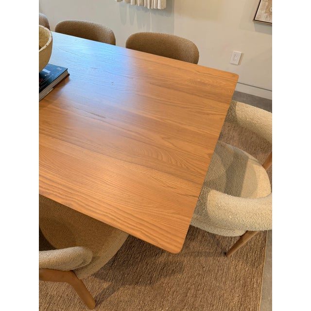 Maiden Home Reade 84" Dining Table in Pecan For Sale - Image 9 of 11