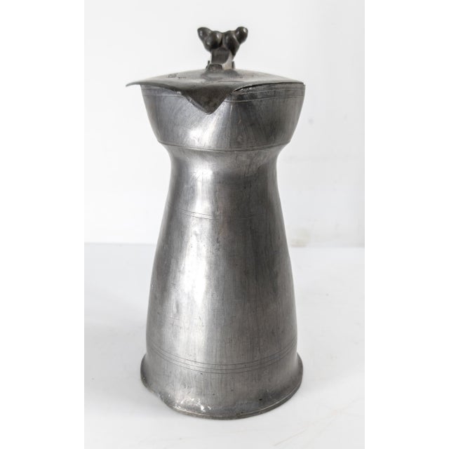 19th Century Continental European French or English Pewter Pitcher For Sale In New York - Image 6 of 14